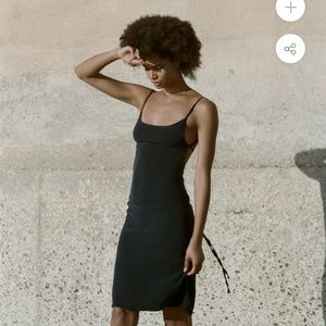 Anemos K.M. tie Midi Dress in stretch cupro
